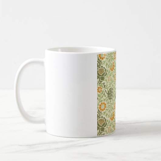 Grafton Pattern (von William Morris) Kaffeetasse (Links)