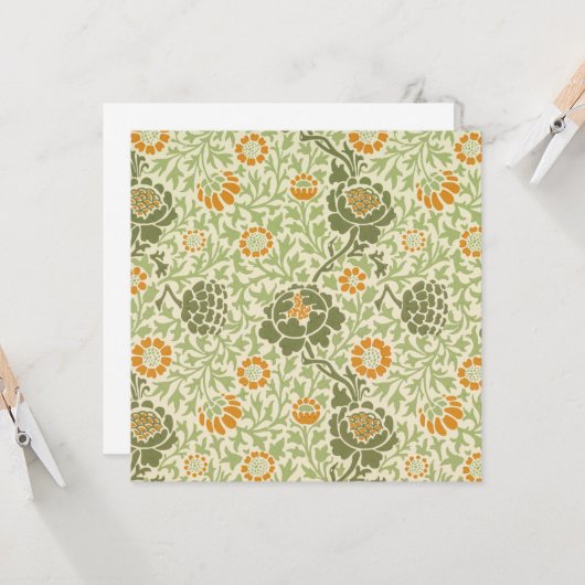 Grafton Pattern (von William Morris) Karte (Vorderseite/Rückseite Beispiel)