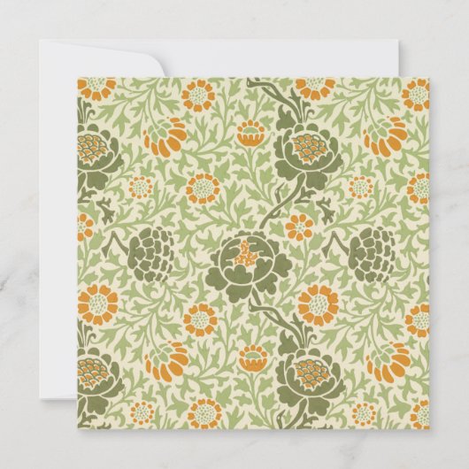 Grafton Pattern (von William Morris) Karte (Vorderseite)