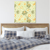 Grafton Pattern (von William Morris) Leinwanddruck (Insitu (Schlafzimmer))