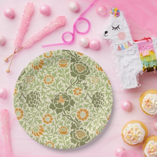 Grafton Pattern (von William Morris) Pappteller (Party)