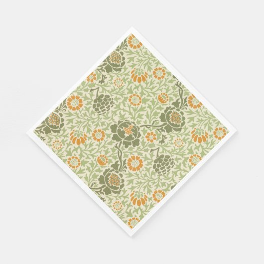 Grafton Pattern (von William Morris) Serviette (Ecke)