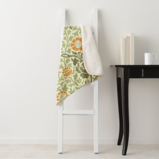 Grafton Pattern (von William Morris) Sherpadecke (Beispiel)