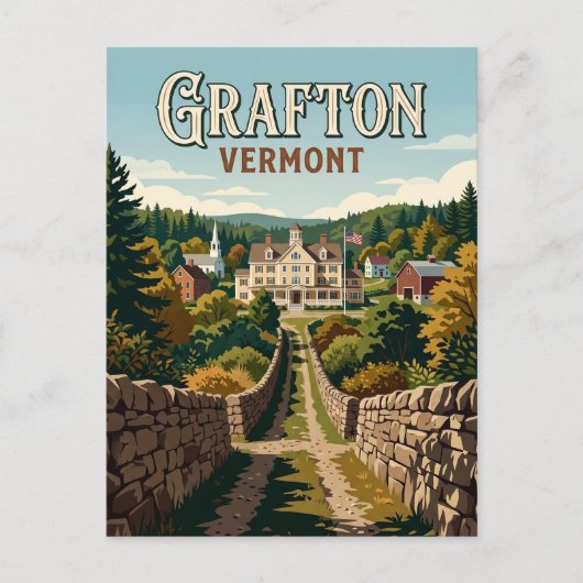 Grafton USA Postkarte (Vorderseite)