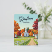 Grafton Vermont Postkarte (Stehend Vorderseite)