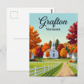 Grafton Vermont Postkarte (Vorne/Hinten)