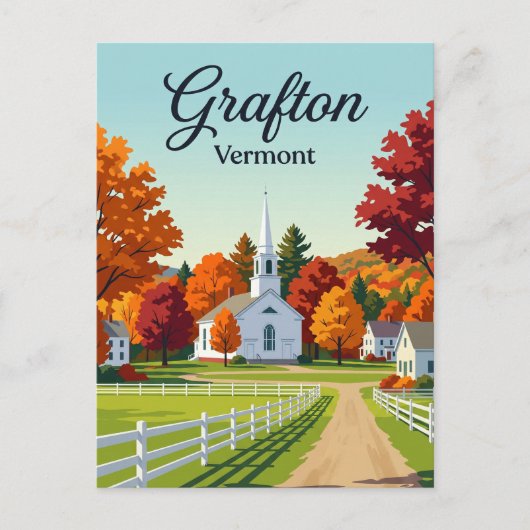 Grafton Vermont Postkarte (Vorderseite)