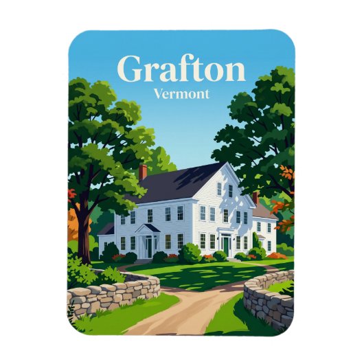 Grafton, Vermont USA Magnet (Vertikal)