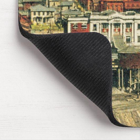 Grafton, WV: B&O Station, Willard Hotel Mousepad (Ecke)