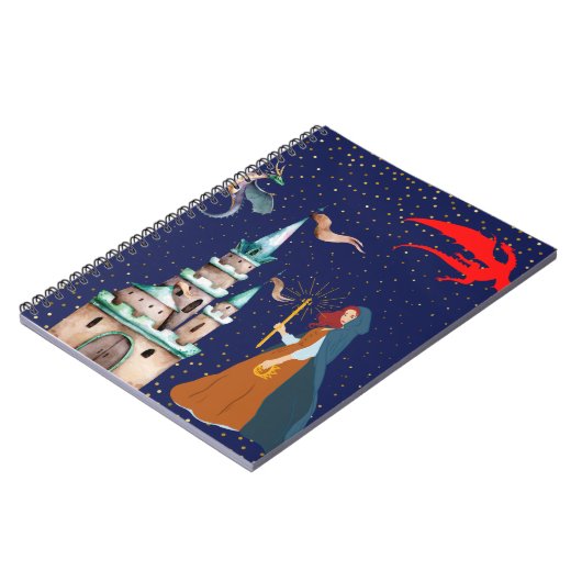 Gragons und Schloss Notizblock (Linke Seite)