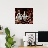 Graham Children (Portrait) von William Hogarth Poster (Heimbüro)