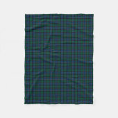 Graham Clan Blue, Green und Black Tartan Fleecedecke (Vorderseite)