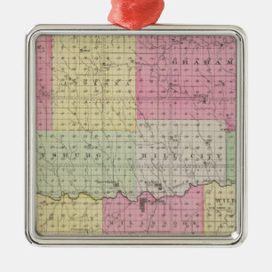 Graham County, Kansas Ornament Aus Metall