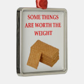 Graham-Cracker Silbernes Ornament (Rechts)