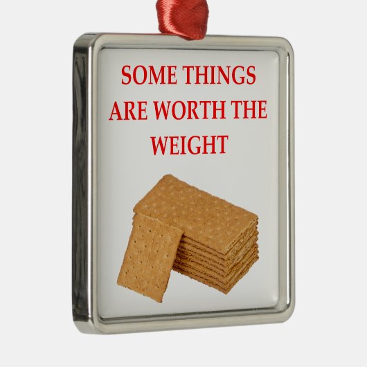 Graham-Cracker Silbernes Ornament (Rechts)