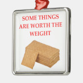 Graham-Cracker Silbernes Ornament (Links)