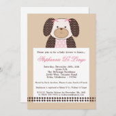 Graham Crackers Girl Pink Baby Shower Einladung (Vorne/Hinten)