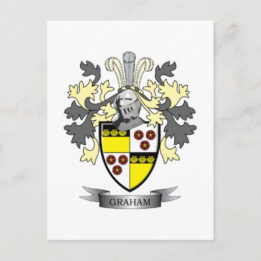 Graham Familienwappen Coat of Arms Postkarte (Vorderseite)