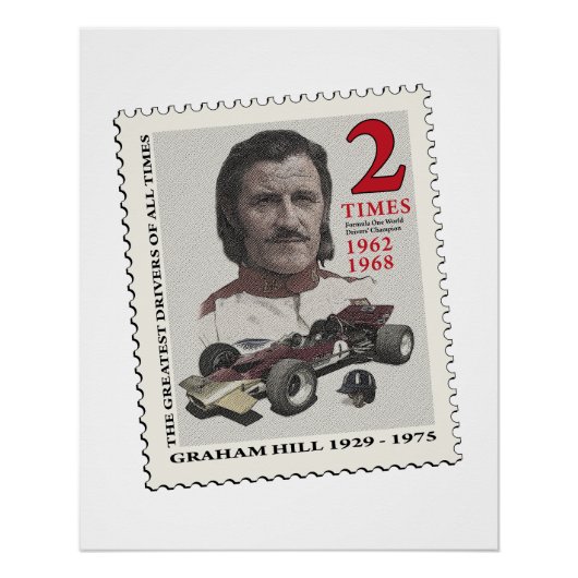 Graham Hill Poster (Vorderseite)