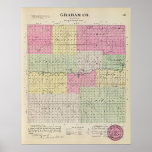Graham Landkreis, Kansas Poster