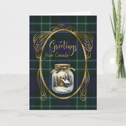 Graham Menteith Scottish Tartan Greetings Feiertagskarte (Vorderseite)