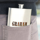 Graham, Name, Klassische Taschenflasche Flachmann (Beispiel)