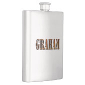 Graham, Name, klassischer Hip Flask Flachmann (Rechts)