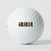 Graham Name Mit Orange Sunset, Golfball (Vorderseite)