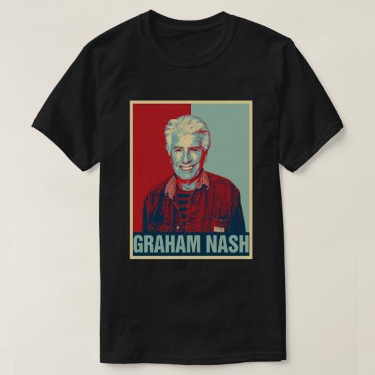 Graham Nash Retro Hope Style Geschenk für Fans T-Shirt (Design vorne)