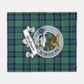 Graham of Menteith Ancient Clan Abzeichen Tartan K Fleecedecke (Vorderseite (Horizontal))