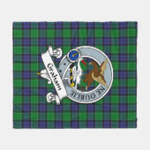 Graham of Menteith Clan Abzeichen Tartan Kariert Fleecedecke (Vorderseite (Horizontal))