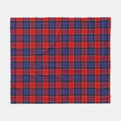 Graham of Menteith Red Kariert Fleecedecke (Vorderseite (Horizontal))