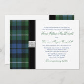 Graham of Montrose Ancient Tartan Celtic Wedding Einladung (Vorne/Hinten)