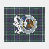 Graham of Montrose Modern Clan Abzeichen Tartan Ka Fleecedecke (Vorderseite (Horizontal))