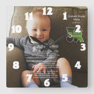 GRAHAM R HAYES QUADRATISCHE WANDUHR