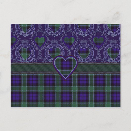 Graham Scottish tartan Postkarte (Vorderseite)