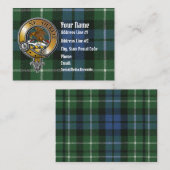 Graham Tartan & Abzeichen Visitenkarte (Vorne/Hinten)