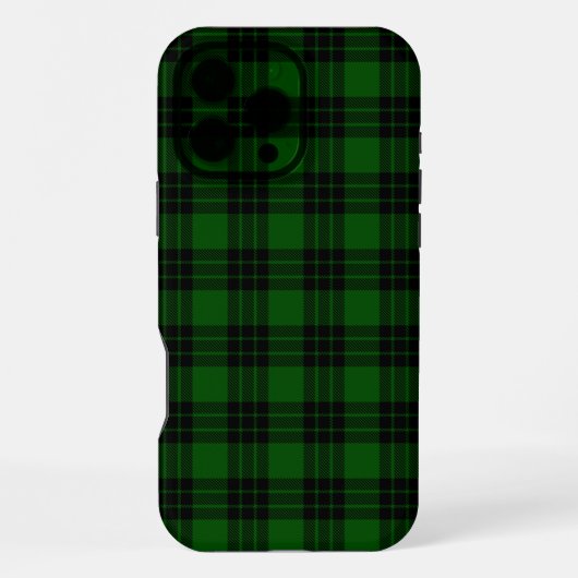 Graham tartan green black plaid iPhone hülle (Rückseite)