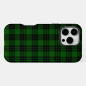 Graham tartan green black plaid iPhone hülle (Rückseite (Horizontal))