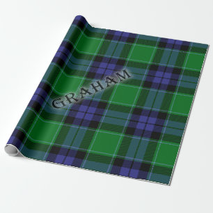 Graham-Tartan mit dem Nachnamen Geschenkpapier