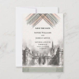 Graham von Montrose Tartan Holyrood Palace Hochzei Save The Date