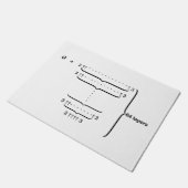 "GRAHAM ZAHL " FUßMATTE (Schrägansicht)