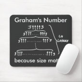 "Graham Zahl…, weil Größe von Bedeutung ist " Mousepad (Mit Mouse)