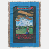 Grahame-Weiß und Flugzeug über Flughafen-Plakat Decke (Vorderseite Vertikal)