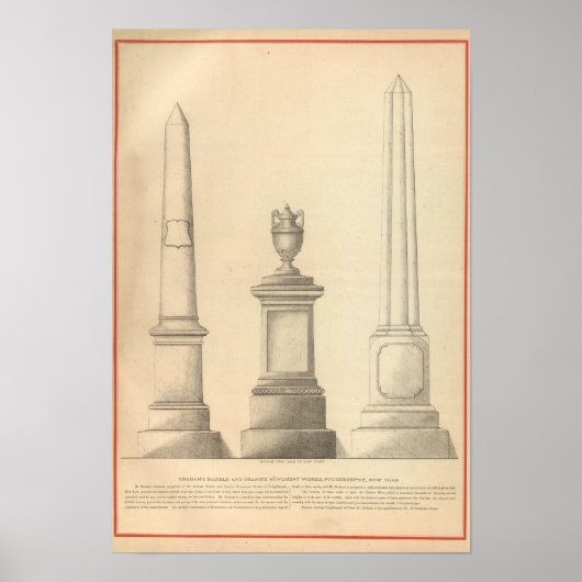 Graham's Marble and Granite Monument Works Poster (Vorne)