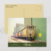 Grain Cars in Spirit River Alberta Kanada Postkarte (Vorne/Hinten)