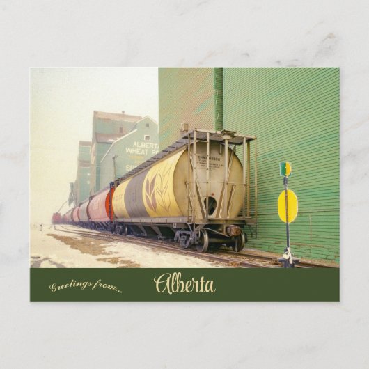 Grain Cars in Spirit River Alberta Kanada Postkarte (Vorderseite)