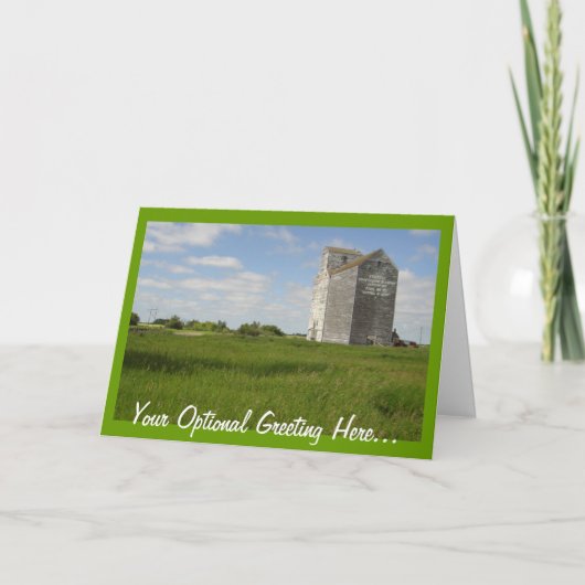 Grain Elevator Cards Manitoba Karte (Vorderseite)