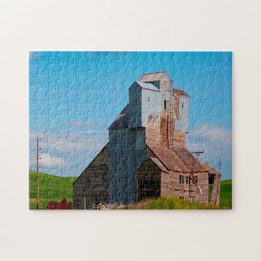 Grain Elevator Idaho. Jigsaw Puzzle (Horizontal)
