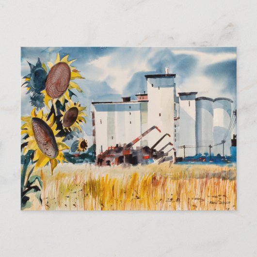 Grain Elevator, Kansas | Robert Johnson Postkarte (Vorderseite)
